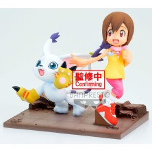 Figura Hikari y Tailmon Adventure Archives Digimon Adventure 12cm